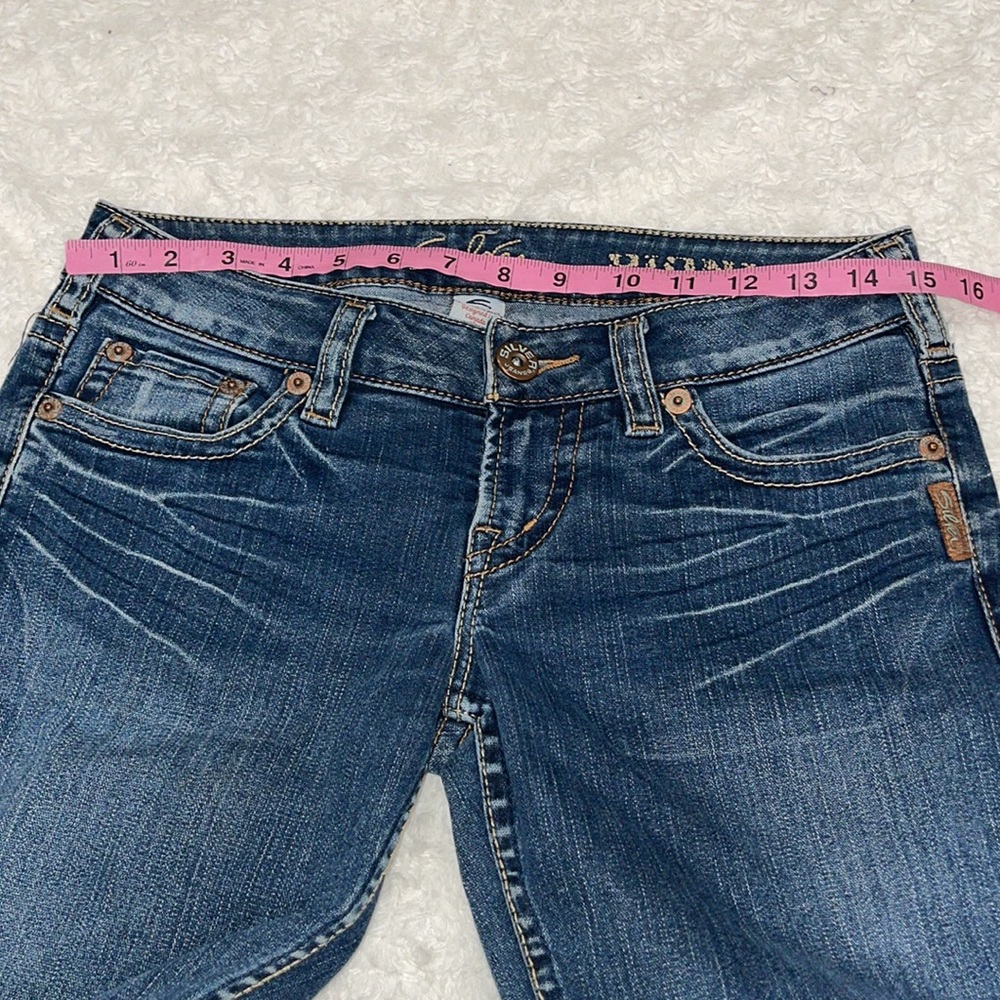 Silver Pioneer Stretch Jean flip back embroidered pocket size 28. - Picture 12 of 13